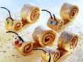 Süße Schnecken aus Biskuitteig Rezept