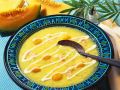Suppe aus Honigmelone mit Kartoffeln, Shrimps und Minze Rezept