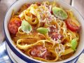 Tagliatelle mit Tomaten und Basilikum Rezept