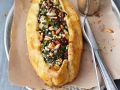 Teigtaschen gefüllt mit Spinat und Feta Rezept