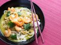 Thailändisches Curry mit Shrimps und Reisnudeln Rezept
