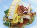 Tintenfisch mit mediterranem Gemüse Rezept