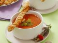 Tomatencremesuppe mit Blätterteig-Sticks Rezept