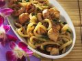 Udon-Nudeln mit Hähnchen Rezept