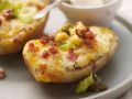Überbackene Kartoffeln mit Käse und Speck Rezept