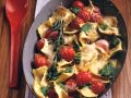 Überbackene Ravioli mit Pesto und Tomaten Rezept