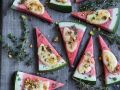 Überbackene Wassermelonenecken mit Käse Rezept