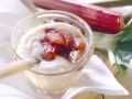 Vanillepudding mit Rhabarber Rezept
