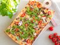 Vegetarischer Flammkuchen mit Schmandguss Rezept