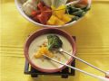 Vegetarisches Fondue mit Curry Rezept
