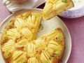 Versunkener Apfelkuchen mit Aprikosen Rezept