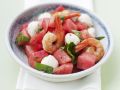 Wassermelonen-Mozzarella-Salat mit Garnelen Rezept