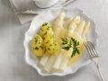 Weißer Spargel mit holländischer Soße und Kartoffeln Rezept