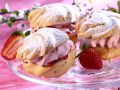 Windbeutel mit Erdbeercreme-Füllung Rezept
