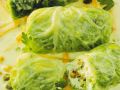 Wirsingröllchen mit Frischkäsefüllung Rezept