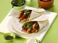Wraps mit gebratene Schweinefleisch gefüllt Rezept