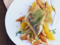 Zanderfilet auf fruchtigem Fenchel-Möhren-Gemüse Rezept