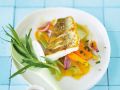 Zanderfilet mit mariniertem Gemüse Rezept