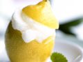 Zitronensorbet in Zitrone Rezept