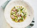 Zitronige Ceviche vom Kabeljau Rezept