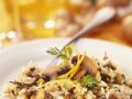 Zitroniges Risotto mit Pilzen Rezept