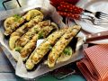 Zucchini mit Bulgur-Feta-Füllung Rezept