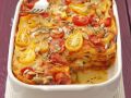Zucchini-Tomaten-Lasagne mit Sonnenblumenkernen Rezept
