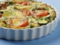 Zucchinikuchen mit Tomaten Rezept