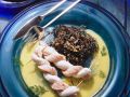 Zweierlei Fisch mit Weißweinsauce Rezept