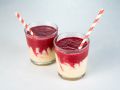 Zweifarbiger Kirsch-Bananen-Smoothie Rezept