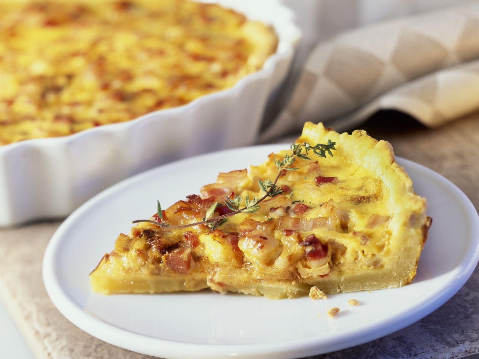 Quiche Mit Speck Und Zwiebel Rezept Eat Smarter