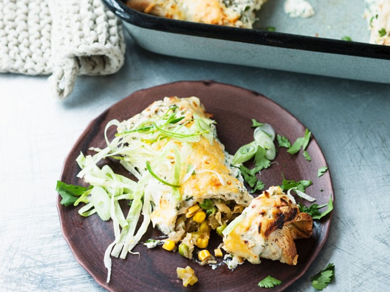 Uberbackene Enchiladas Mit Gemuse Rezept Eat Smarter 