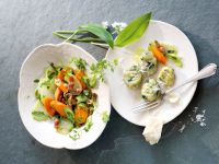 Bärlauch-Gnocchi mit Kohlrabi-Möhren-Gemüse Rezept
