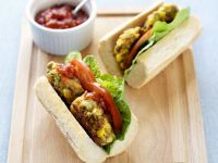 Baguette mit Gemüsebratlingen Rezept