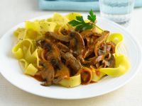 Beef Stroganoff mit Nudeln Rezept