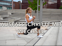 Ausfallschritte mit Wechsel