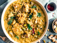 Blumenkohl-Curry mit Linsen und Pistazien Rezept