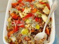 Buchweizen-Gemüseauflauf mit Ziegenkäse Rezept