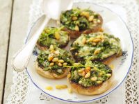 Champignons gefüllt mit Rucola und Gorgonzola Rezept