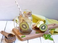 Chia-Wasser mit Kiwi Rezept