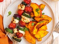 Hähnchenspieße aus der Heißluftfritteuse