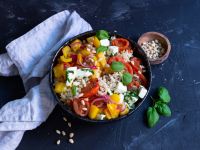 Couscous mit mariniertem Mozzarella Rezept