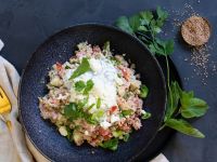 Couscous-Salat mit Tomate und Gurke Rezept