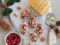 Crostini mit Grana Padano-Creme und Rote Bete-Apfel-Tatar Rezept