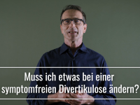 Muss ich etwas bei einer symptomfreien Divertikulose ändern?