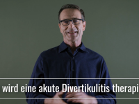 Wie wird eine akute Divertikulitis therapiert?