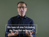 Wie kann ich eine Entzündung der Divertikel vorbeugen?