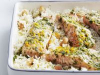 Orangen-Lachs mit Nussreis Rezept