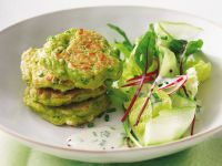 Erbsen-Minz-Küchlein Rezept