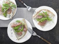 Flammkuchen mit Rucola Rezept